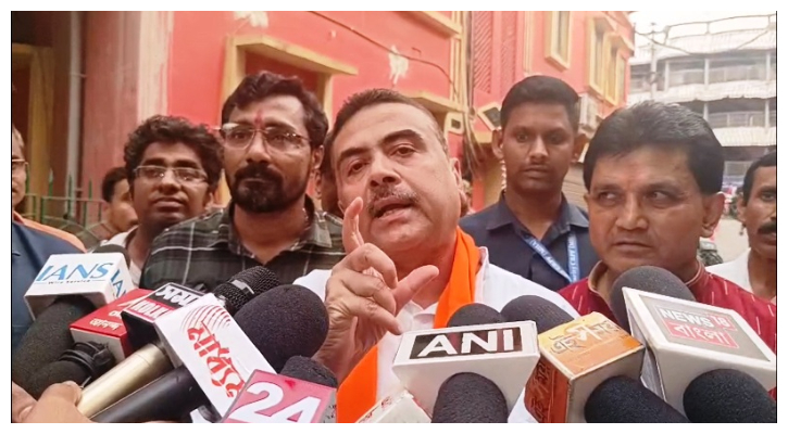 বাংলাদেশের মিডিয়া ভারতে না দেখানোর দাবি বিজেপির নেতা শুভেন্দুর